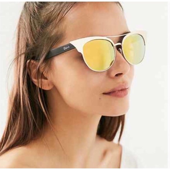 Quay Zig Gold Mirror Sunglasses - Picture 2 of 8